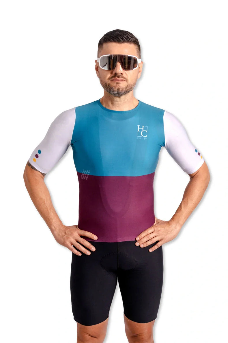 JERSEY MANGA CORTA HOMBRE MARCA HC BIKE CARBONO