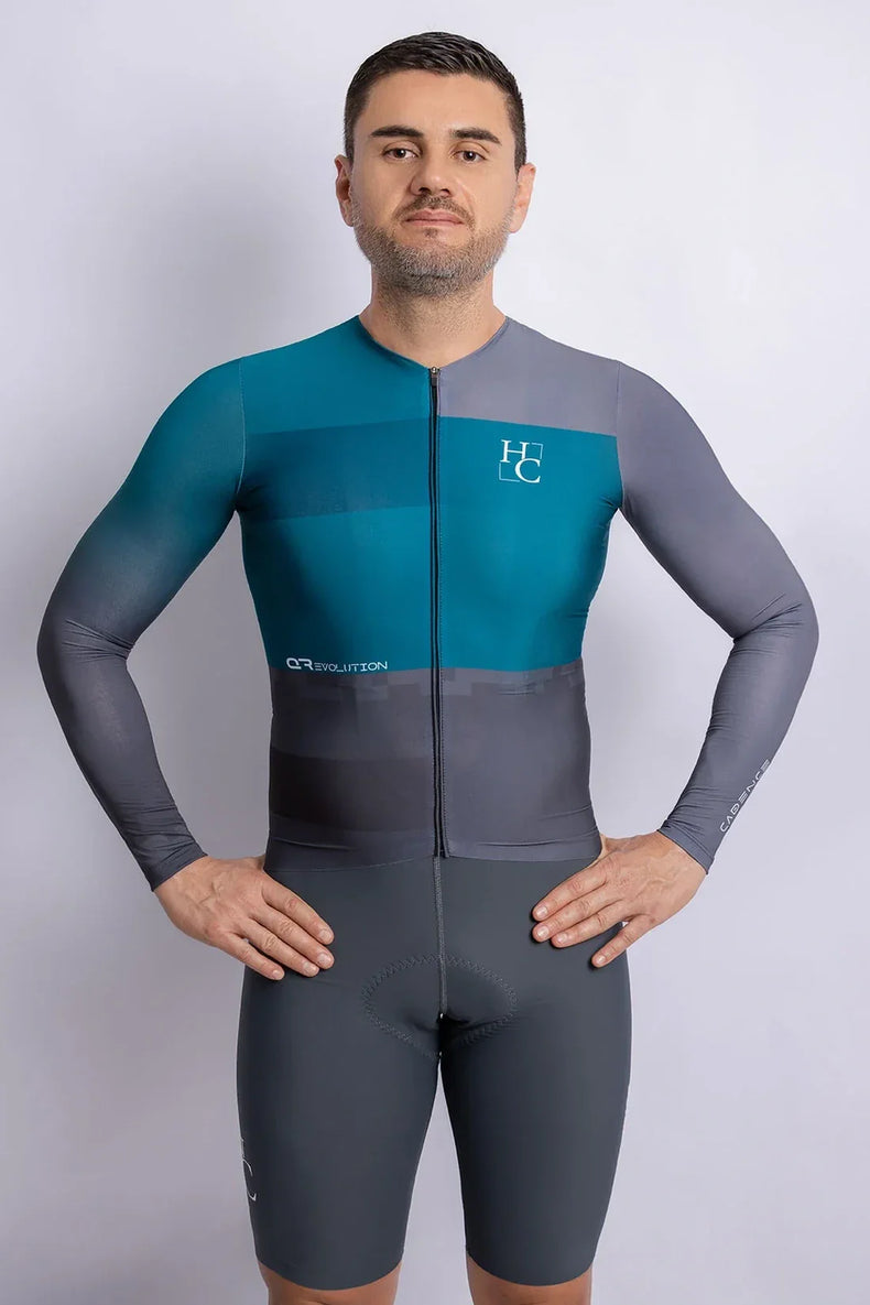 JERSEY MANGA LARGA HOMBRE MARCA HC BIKE QREVOLUTION