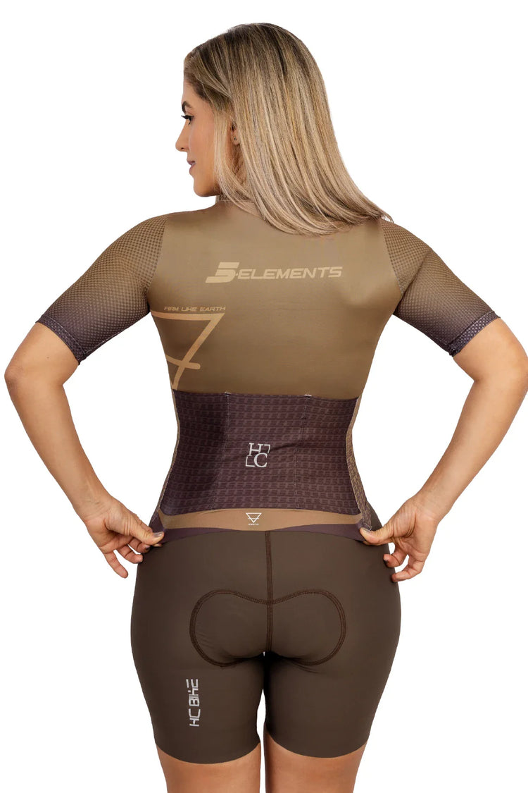 JERSEY MANGA CORTA MUJER MARCA HC BIKE 5 ELEMENTOS