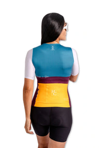 JERSEY MANGA CORTA MUJER MARCA HC BIKE CARBONO