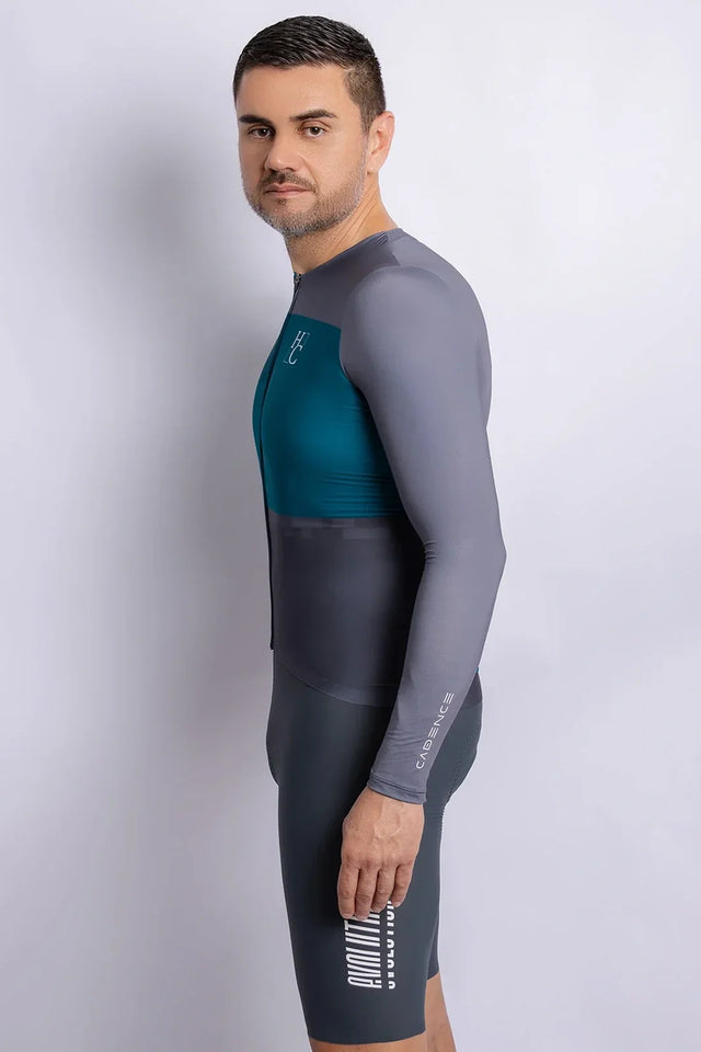 JERSEY MANGA LARGA HOMBRE MARCA HC BIKE QREVOLUTION