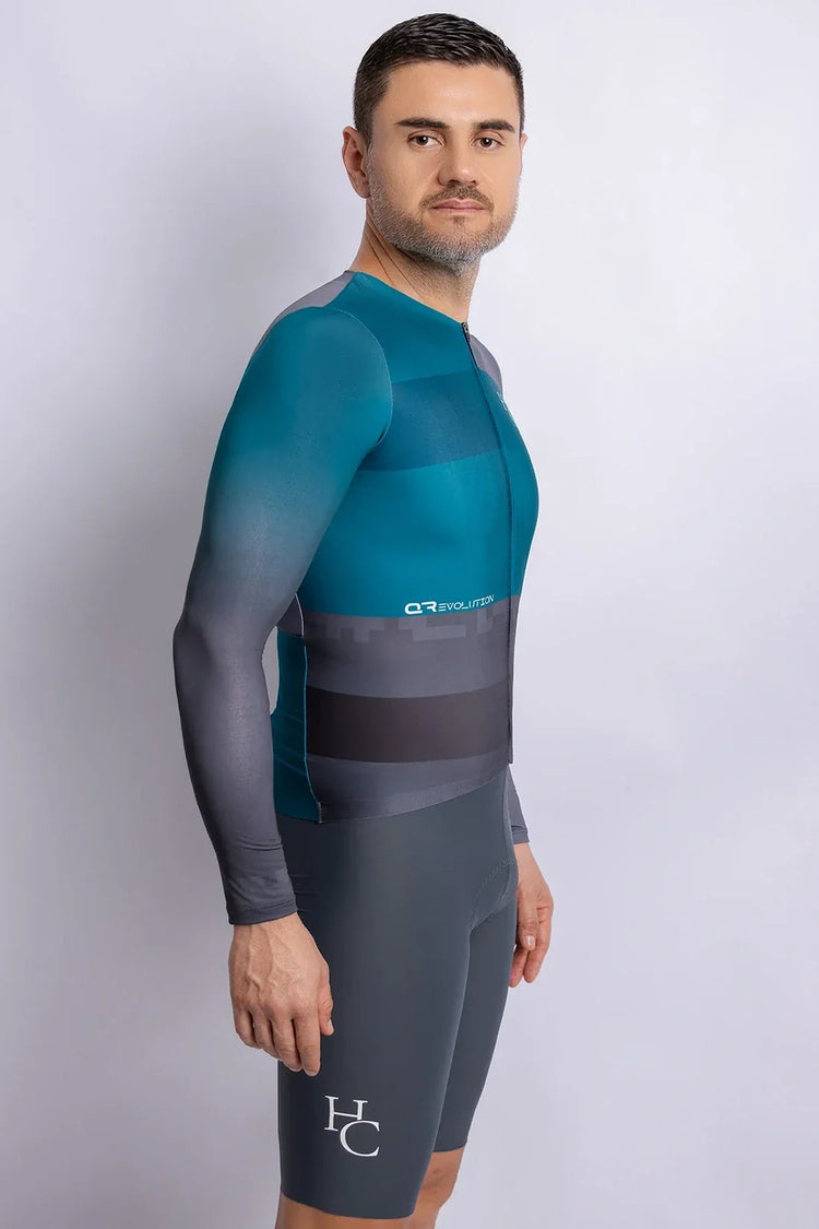 JERSEY MANGA LARGA HOMBRE MARCA HC BIKE QREVOLUTION